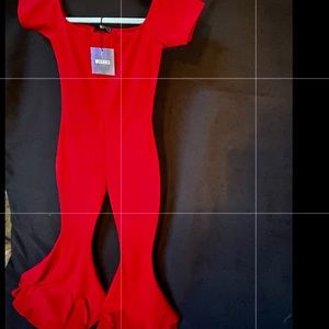 Red jumpsuit